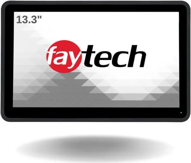 Main image of 13.3" Capacitive Embedded All-in-one Computers - Great for POS System, Home Automation, Manufacturing, Food Prep and Digital Signage. Fanless Mini PC with HDMI, Display Port, USB, Ethernet.