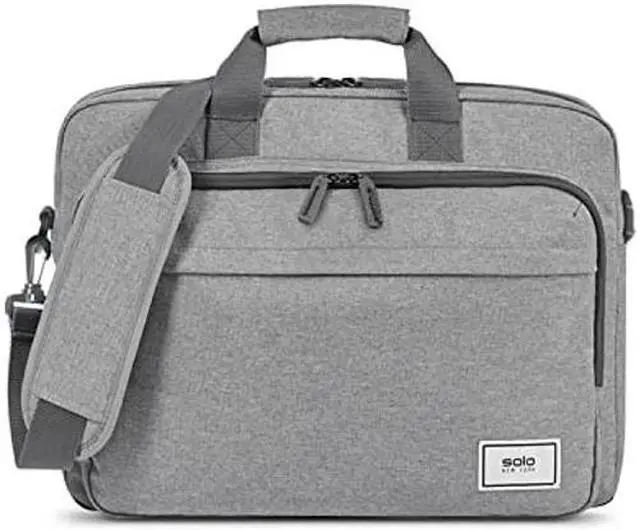 Main image of Solo Re:New 15.6 Inch Laptop Briefcase, Grey