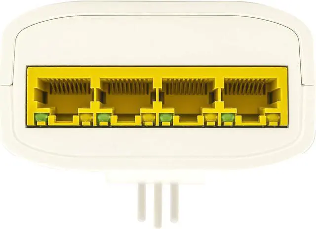 Alt view image 3 of 5 - Comtrend G.hn Powerline Ethernet Adapter  4-Port Gigabit Switch, 2Gbps High-Speed Wired Network for Streaming, Gaming & Work-from-Home (PG-9182S4)  Single Unit; Requires Two for a Network