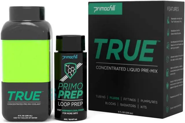 Alt view image 2 of 3 - PrimoChill True Opaque WaterCooling Fluid (8oz) - UV Green SX