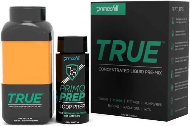 Alt view image 2 of 3 - PrimoChill True Opaque WaterCooling Fluid (8oz) - Sun Orange