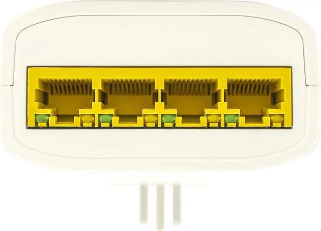 Alt view image 3 of 5 - NexusLink G.hn Wave 2 Powerline Ethernet Adapter I 4 Gigabit Ports I Phy: Up to 2 Gbps I Net: Up to 1 Gbps I Single Device (GPL-2000S4)