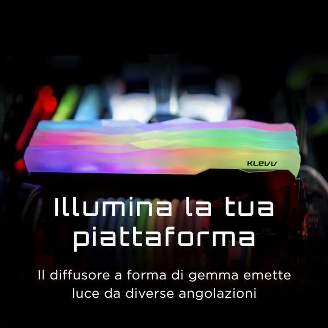 Alt view image 3 of 5 - KLEVV CRAS X RGB DDR4 16GB (2x8GB) 3600MHz CL18 1.35V Gaming Desktop Ram Memory SK Hynix Chip XMP 2.0 Ready (KD48GU880-36A180X)