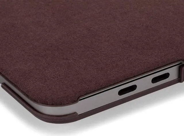 Alt view image 4 of 5 - Incase Textured Hardshell NanoSuede - MacBook Pro 13 inch Case - 2020, 2019, 2018, 2017, 2016, M1 - MacBook Case, Laptop Cover, Protective Hard Shell, Scratch Resistant, Lightweight - Merlot
