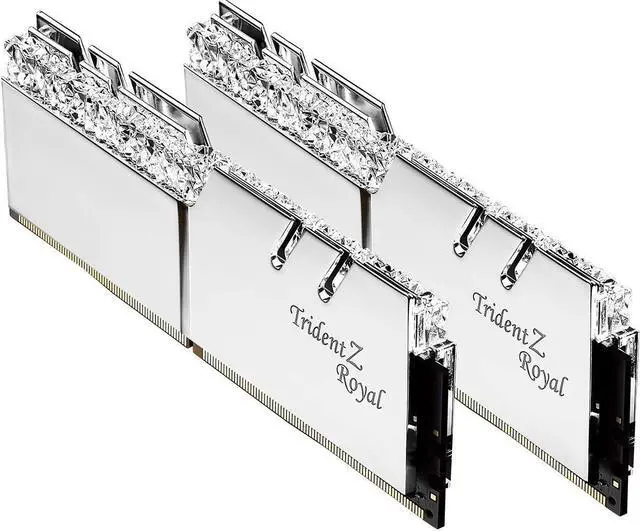 Main image of G.SKILL Trident Z Royal Series (XMP) DDR4 RAM 64GB (2x32GB) 3600MT/s CL18-22-22-42 1.35V Intel AMD Desktop Computer Memory UDIMM - Silver (F4-3600C18D-64GTRS)