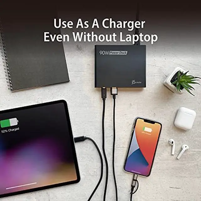 Alt view image 5 of 5 - j5create USB-C Travel Dock with PD 65W Power Supply - for Travel or Business Trip - Charging Adapter Hub with 4K HDMI, USB-A x 2 - for MacBook Air/Pro 13, Surface Pro, and USB-C Laptop (JCDP392)