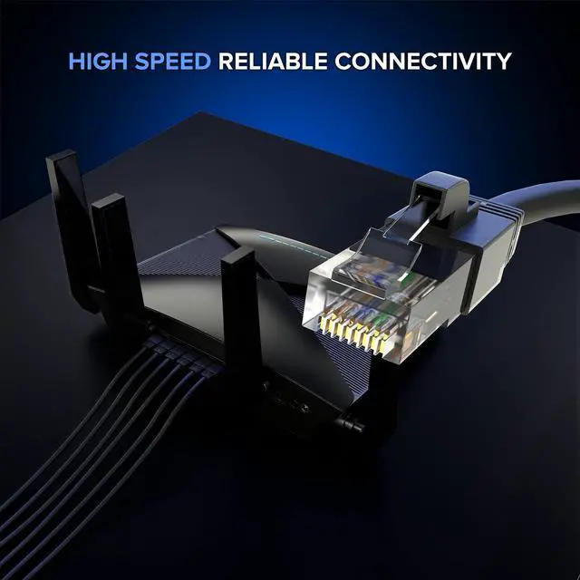 Alt view image 2 of 5 - Maximm Cat 6 Ethernet Cable 250 ft - High-Speed LAN Cable, Internet Cable, Patch Cable, and Network Cable - UTP, 10Gbps, 550MHz Ethernet Cord - Black
