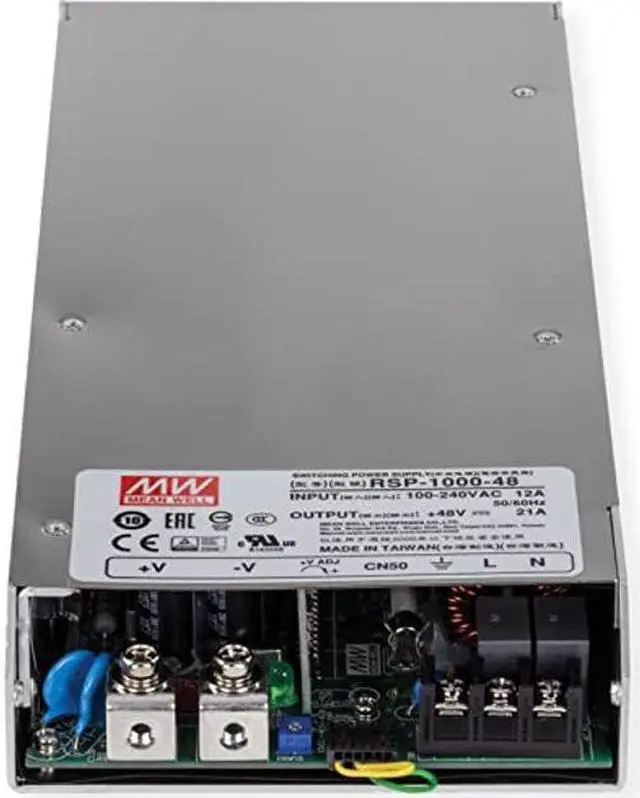Alt view image 3 of 4 - TRENDnet 1000W, 48V DC, 21A AC to DC Industrial Power Supply with PFC Function, TI-RSP100048, Compatible with 4U 19" Rackmount TI-R4U (Sold Separately), Built in DC Fans, UL 508 Approved