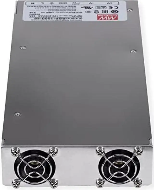 Alt view image 4 of 4 - TRENDnet 1000W, 48V DC, 21A AC to DC Industrial Power Supply with PFC Function, TI-RSP100048, Compatible with 4U 19" Rackmount TI-R4U (Sold Separately), Built in DC Fans, UL 508 Approved