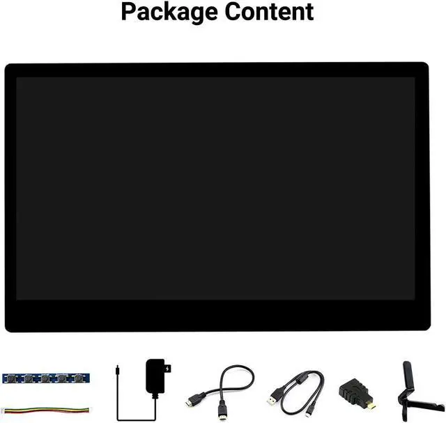 Alt view image 2 of 5 - waveshare 11.6inch Capacitive Touch LCD Screen Compatible with Raspberry Pi4B/3B+/3A+/2B/B+/A+/Zero/Zero W/WH/Zero 2W CM3+/4 1920x1080 Resolution HDMI IPS Supports Jetson Nano/Windows