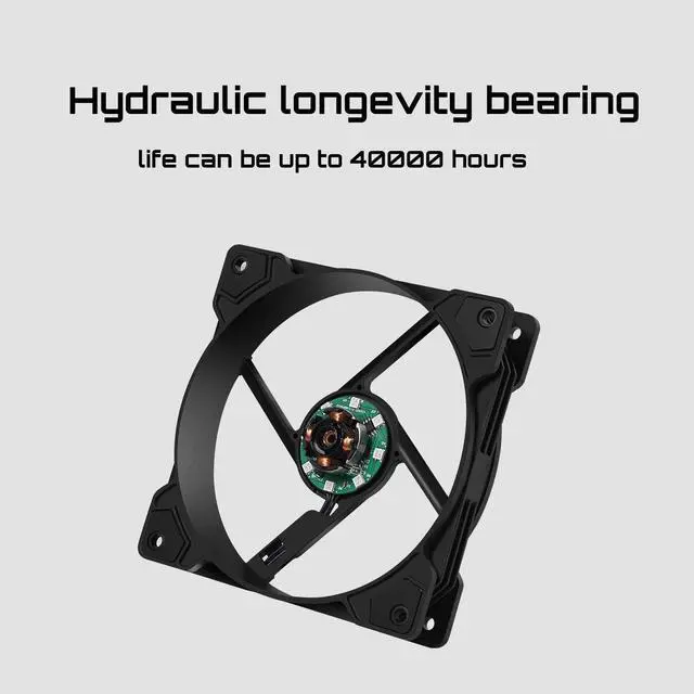 Alt view image 4 of 5 - upHere 120mm Case Fan,Support 5V ARGB Addressable Motherboard SYNC,Colorful Cooler Speed Adjustable with Fan Control Hub for PC Cases, CPU Coolers,Radiators System,6-Pack,SR12-06-6