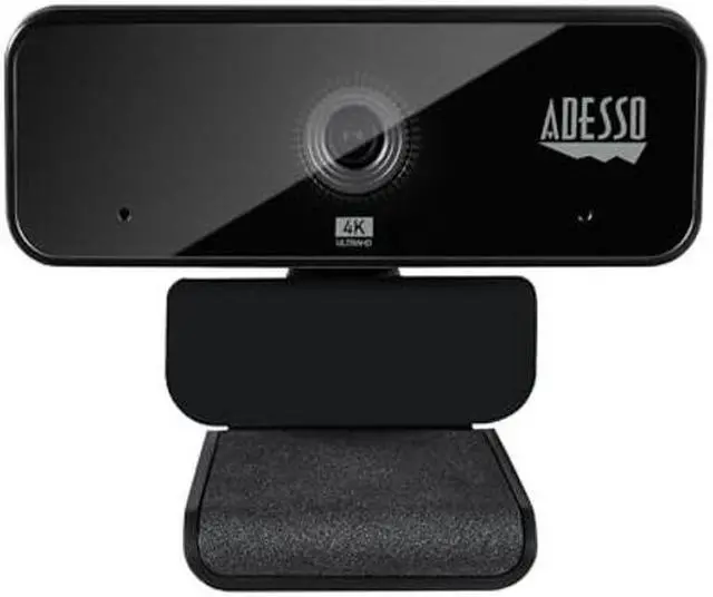 Main image of Adesso Cybertrack H6 4K Ultra HD USB Webcam with Built-in Dual Microphone & Privacy Shutter Cover, Black