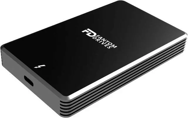 Alt view image 2 of 5 - Fantom Drives Extreme 1TB External SSD - 2800MB/s, Thunderbolt 3, USB Type-C, Aluminum, 3D NAND TLC, TB3X-2300N1TB