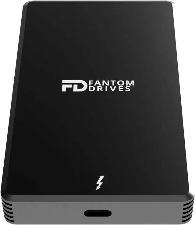 Alt view image 4 of 5 - Fantom Drives Extreme 1TB External SSD - 2800MB/s, Thunderbolt 3, USB Type-C, Aluminum, 3D NAND TLC, TB3X-2300N1TB