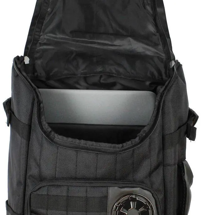 Alt view image 5 of 5 - Star Wars Darth Vader Costume Inspired Bag Padded Sleeve Tech Laptop Backpack