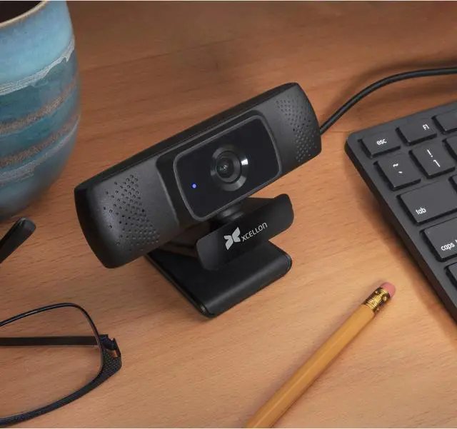 Alt view image 6 of 7 - XCELLON HDWC-WA10 Full HD Wide-Angle Webcam