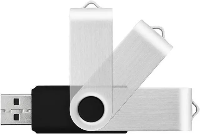 Alt view image 2 of 5 - KOOTION 50pcs 32GB USB Flash Drive 32 gb Bulk Flash Drives 50 Pack Thumb Drive Swivel Memory Stick Jump Drive Keychain Design Black