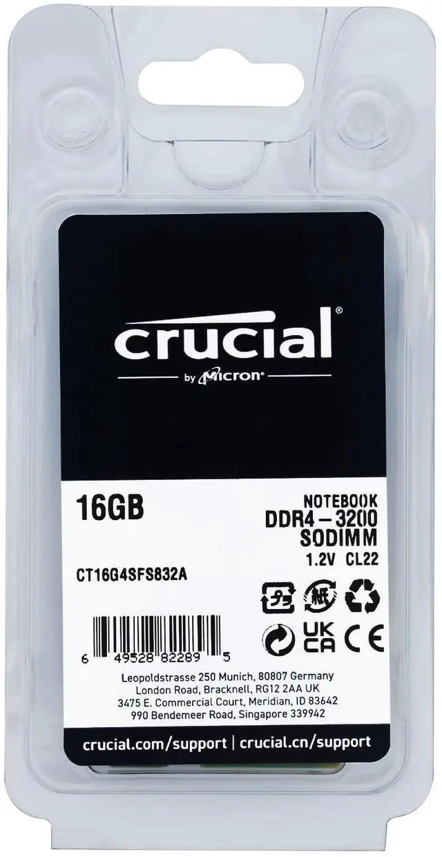 Alt view image 3 of 4 - 16GB 260pin SODIMM DDR4 PC4-25600 NONECC
