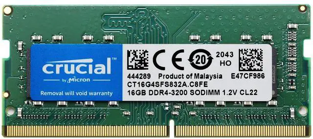 Main image of 16GB 260pin SODIMM DDR4 PC4-25600 NONECC