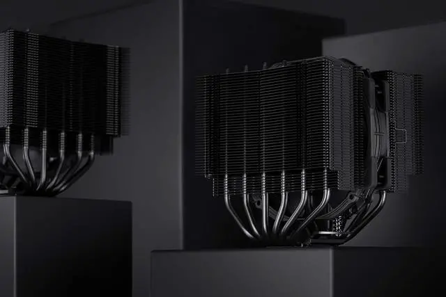 Main image of Noctua NH-D15S chromax.Black, Premium Dual-Tower CPU Cooler with NF-A15 PWM 140mm Fan (Black)