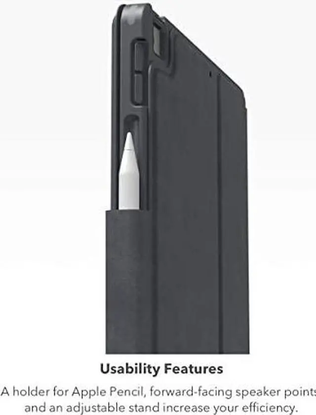 Main image of ZAGG Pro Keys Detachable Case and Wireless Keyboard for Apple iPad Air 10.9, Multi-Device Bluetooth Pairing, Backlit Laptop-Style Keys, Apple Pencil Holder, 6.6ft Drop Protection, Black