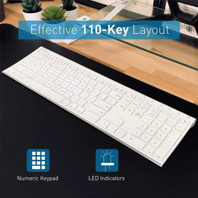 Main image of Macally Bluetooth Wireless Keyboard and Mouse Combo for Mac, Fully Apple Compatible