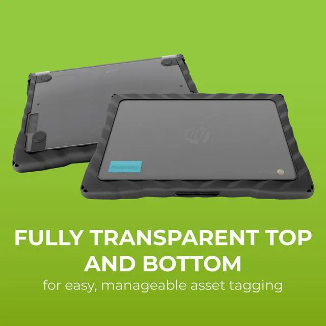 Main image of Gumdrop DropTech Laptop Case Fits HP Chromebook 11 G8/G9 EE. Designed for K-12 Students, Teachers and Classrooms-Drop Tested, Rugged, Shockproof Bumpers for Reliable Device Protection - Black
