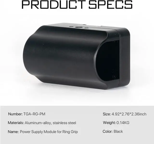 Main image of Tilta V-Mount Battery Plate for Basic & Advanced Ring Grip | Compatible with DJI RS2/ RS3 Pro (Not RS3) | Longer Battery Life | Aluminum and Steel Build | TGA-RG-V (Power Supply Module)