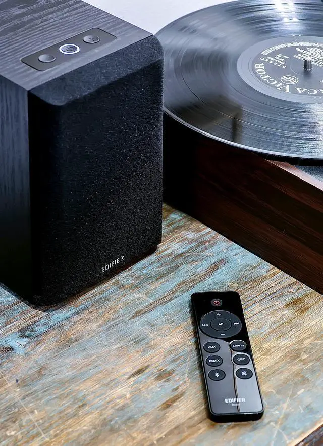 Main image of Edifier M601DB Bookshelf Coaxial Bluetooth with Optical & Auxiliary Speakers with 8 Inch Wireless Subwoofer, 2.1 Computer System Bluetooth 5.1 AptX,110W RMS, Black