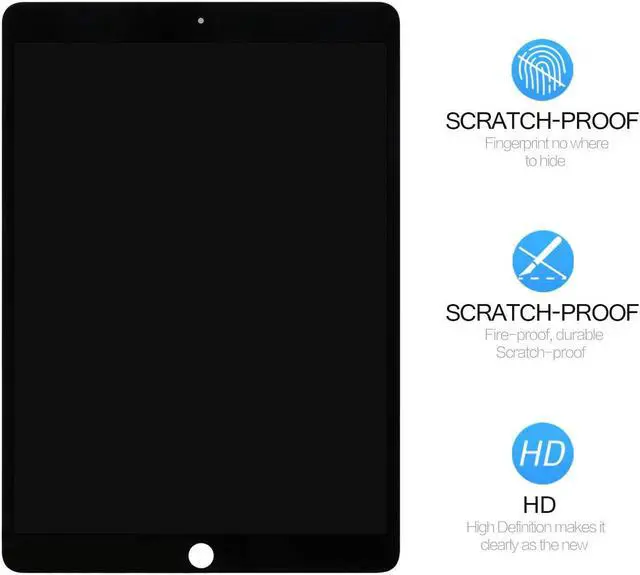 Alt view image 3 of 5 - A-MIND LCD Replacement Screen Suitable for iPad Air 3 2019 10.5" A2152 A2123 A2153 A2154 LCD Display Touch Screen digitizer Assembly Without Home Button + Tool Repair Kit + Screen Protector (Black)