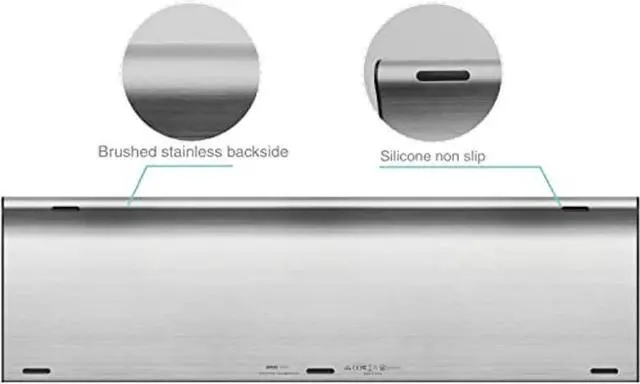 Alt view image 3 of 5 - Arteck HB193 Universal Bluetooth Keyboard Multi-Device Stainless Steel Full Size Wireless Keyboard for Windows, iOS, Android, Computer Desktop Laptop Surface Tablet Smartphone Rechargeable Battery