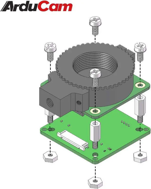 Alt view image 3 of 5 - Arducam CSI to USB UVC Camera Adapter Board for Raspberry Pi HQ Camera, 12.3MP IMX477 Camera Board