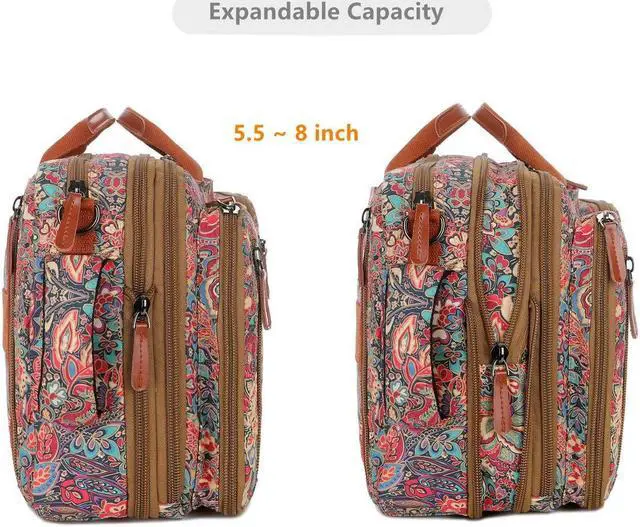Alt view image 4 of 5 - Baosha Convertible Backpack Briefcase 15.6 Inch Laptop Bag Case Outdoor Travel Backpack Hiking Rucksack for Women BC-04 (HS)