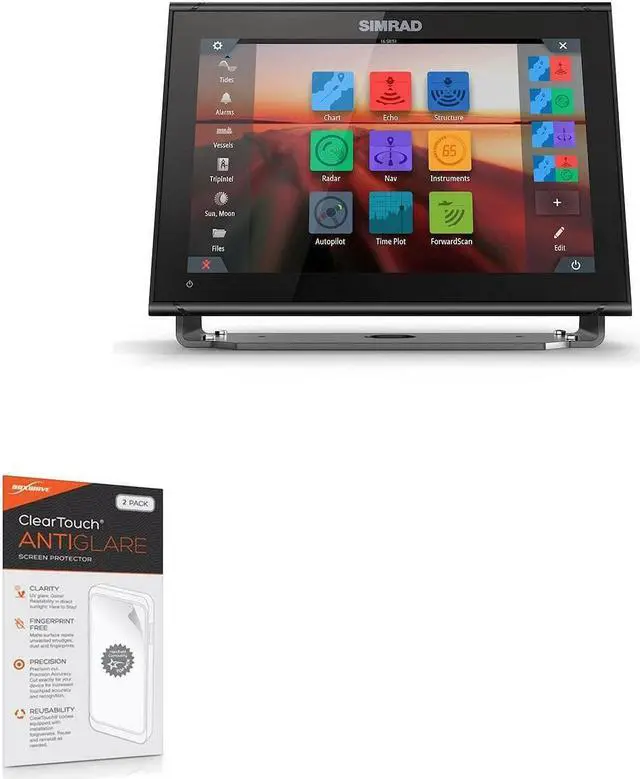 Main image of BoxWave Screen Protector Compatible with Simrad GO12 XSE - ClearTouch Anti-Glare (2-Pack), Anti-Fingerprint Matte Film Skin for Simrad GO12 XSE