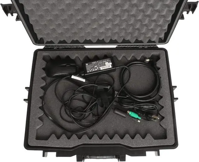 Alt view image 4 of 5 - Case Club Waterproof Hard Case for 15-17 inch Laptops & Accessories - Heavy Duty Hard Case Compatible with 15.6 and 17.3 inch Laptops and Gaming Accessories