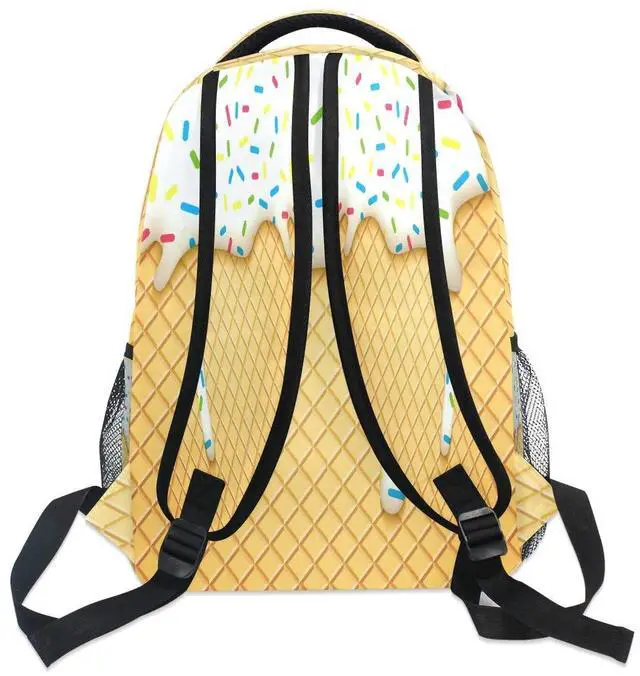 Alt view image 4 of 5 - Blueangle Ice Cream Cone Backpack Bookbags Laptop Backpack for Boys Girls Teens, College Backpack Water Resistant Travel Bookbag