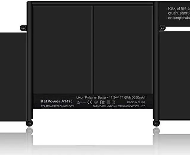 Alt view image 3 of 5 - BatPower A1493 Replacement Laptop Battery for Apple Late 2013 Mid 2014 MacBook Pro 13-inch Retina A1502 EMC 2678 EMC 2875 Battery MacBook Pro 13" A1502 Apple A1493 Battery 71.8Wh