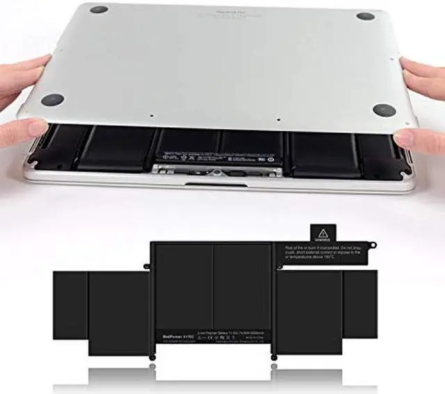 Alt view image 3 of 5 - BatPower A1582 Replacement Laptop Battery for Apple Early 2015 MacBook Pro 13-inch Retina A1502 EMC 2835 Battery MacBook Pro 13" A1502 Apple A1582 Battery 74.9Wh