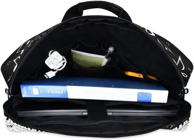 Alt view image 2 of 5 - Laptop Case Abstract Music Note Piano Laptops Sleeve Shoulder Messenger Bag Briefcase Notebook Computer Tablet Bags with Strap Handle for Women Man Boys Girls 16 Inch