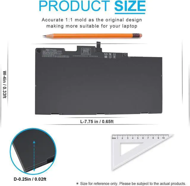 Alt view image 2 of 5 - CS03XL Battery for HP EliteBook 840 850 745 755 848 G3 G4 ZBook 15u G3 G4 mt42 mt43 CS03046XL 800513-001 800231-1C1 800231-141 800231-271 HSTNN-IB6Y HSTNN-UB6S HSTNN-I33C HSTNN-I41C T7B32AA cso3xl