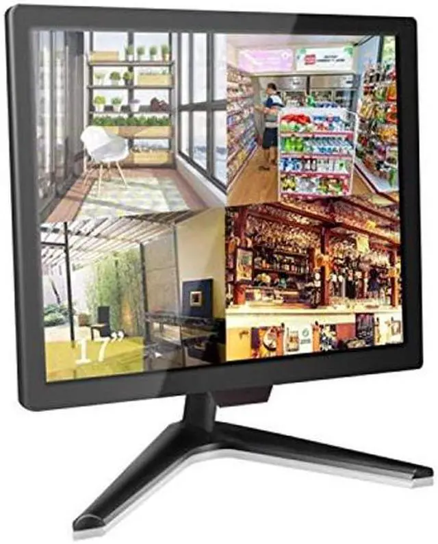 Main image of Cocar 17 inch Security Monitor, Security Monitor Screen, LCD CCTV Display for Home Security Systems Surveillance Camera STB PC, 1280x1024 Vesa Wall Mount Built-in Speaker, BNC/VGA/HDMI/Audio in&Out