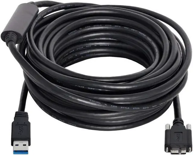 Main image of chenyang Micro USB 3.0 Cable, USB 3.0 Type A Male to Micro B Male Cable with Repeater Chipset/Mount Panel Screws 8.0M.