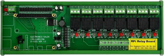 Main image of DIN Rail Mount 8 SPDT IoT Power Relay Module for Raspberry Pi