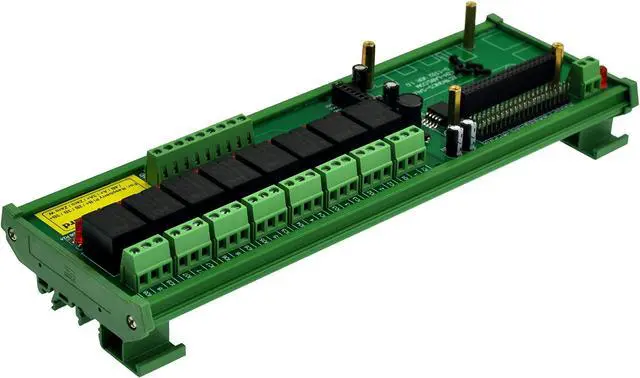 Alt view image 3 of 5 - DIN Rail Mount 8 SPDT IoT Power Relay Module for Raspberry Pi
