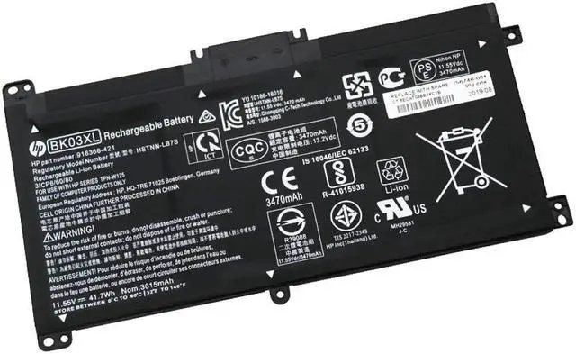 Main image of HP BK03XL Battery replaceable for HP Pavilion X360 14-BA000 14M-BA000:14m-ba011dx 14m-ba013dx 14m-ba015dx 14m-ba114dx 14-ba253cl 14-ba125cl 14-ba175nr 916366-421 541 916811-855 HSTNN-LB7S UB7G