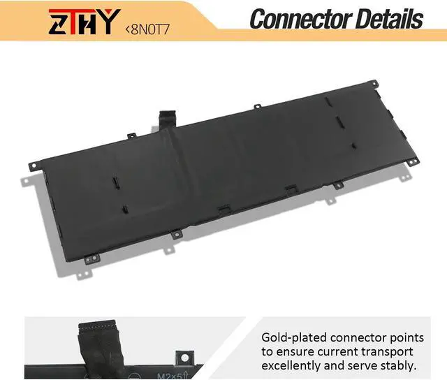 Alt view image 4 of 5 - ZTHY 8N0T7 Laptop Battery Replacement for Dell XPS 15 9575 2-in-1 Precision 5530 2-in-1 Mobile Workstation 15-9575-D2801TS D1805TS D2605TS D1605TS i5-8305G i7-8705G P73F P73F001 TMFYT 0TMFYT 08N0T7