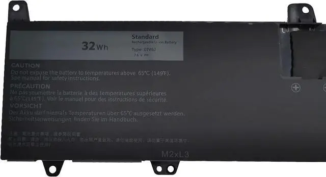 Alt view image 2 of 5 - Fully 0JV6J Replacement Laptop Battery Compatible with Dell Inspiron 11 3162 Inspiron 3164 Inspiron 3168 Series OJV6J 8NWF3 PGYK5 0PGYK5-7.6V 32Wh