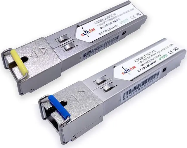 Main image of Elfcam(r) - 1-Piar 1.25G SFP Module Single Mode with The Fiber Optic Port SC/UPC Singlemode, DDM 10km