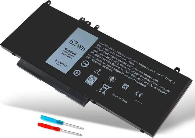 Main image of 6MT4T 7V69Y E5470 E5570 Battery Compatible with Dell Latitude E5470 E5570 E5270 5470 5570 Precision 3510 M3510 62Wh, 79VRK 079VRK TXF9M 0TXF9M HK6DV 0HK6DV 07V69Y 535NC 15 14 7.6V 62Whr 4-Cell
