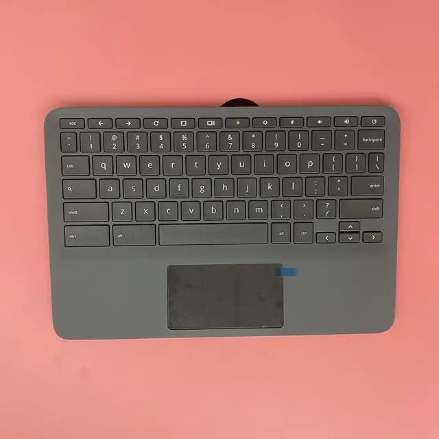 Alt view image 3 of 5 - Replacement for HP 11A G8 EE Laptop Upper Case Palmrest Keyboard Touchpad Assembly Part L92832-001 Top Cover